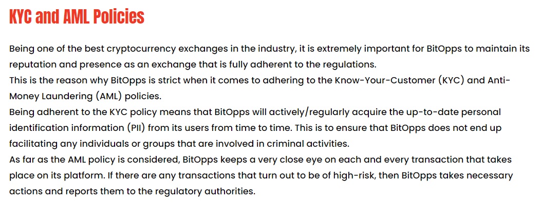 BitOpps AML and KYC Policies